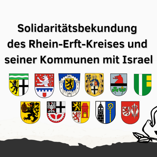 Solidaritätsbekundung des Rhein-Erft-Kreises und  seiner Kommunen mit Israel