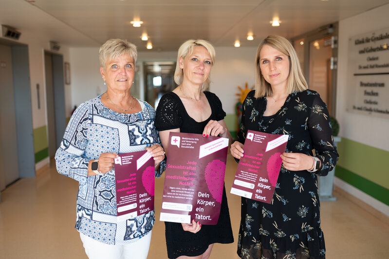 v.l.n.r. Ulrike Rumbler-Mohr (Gesundheitsamt), Sonja Seidel (Frauenforum Brühl-Hürth e.V.) und Julia Willems (Gleichstellungsbeauftragte des Rhein-Erft-Kreises)