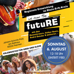 Plakat zu der Veranstaltung "We run the futuRE"